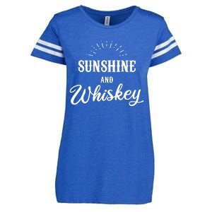 Sunshine Whiskey You Are My Sunshine Vacation Drinking Enza Ladies Jersey Football T-Shirt