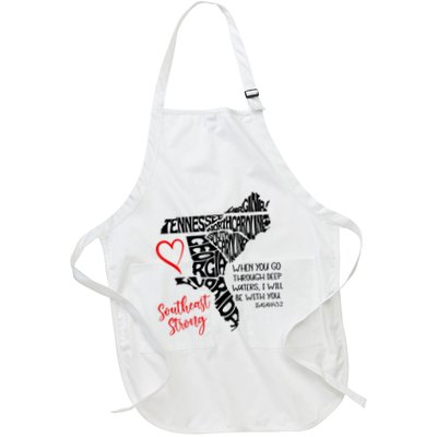 Southeast When You Go Through Deep Waters ILl Be With You Full-Length Apron With Pockets