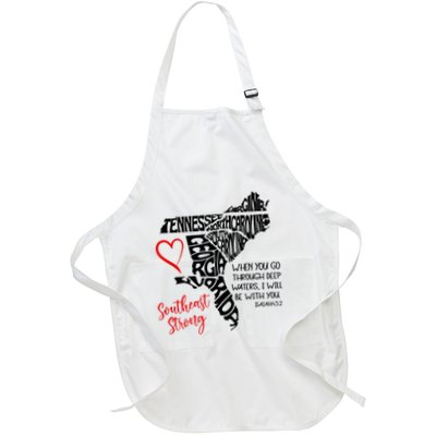Southeast When You Go Through Deep Waters ILl Be With You Full-Length Apron With Pockets