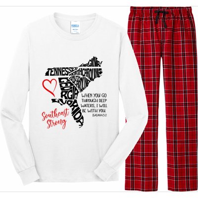 Southeast When You Go Through Deep Waters ILl Be With You Long Sleeve Pajama Set