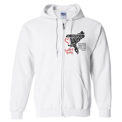 Southeast When You Go Through Deep Waters ILl Be With You Full Zip Hoodie