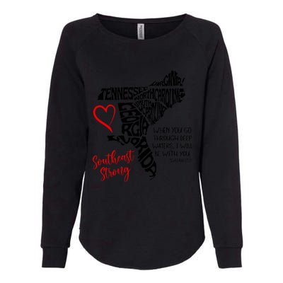 Southeast When You Go Through Deep Waters ILl Be With You Womens California Wash Sweatshirt