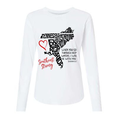 Southeast When You Go Through Deep Waters ILl Be With You Womens Cotton Relaxed Long Sleeve T-Shirt