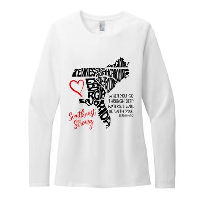 Southeast When You Go Through Deep Waters ILl Be With You Womens CVC Long Sleeve Shirt