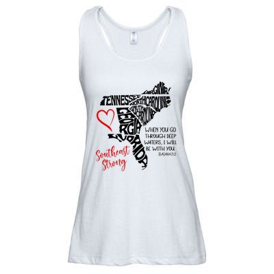 Southeast When You Go Through Deep Waters ILl Be With You Ladies Essential Flowy Tank