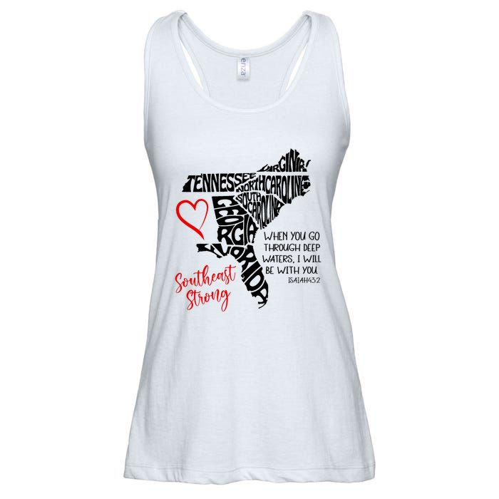 Southeast When You Go Through Deep Waters ILl Be With You Ladies Essential Flowy Tank