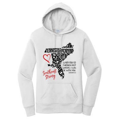 Southeast When You Go Through Deep Waters ILl Be With You Women's Pullover Hoodie