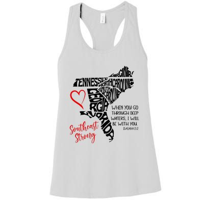 Southeast When You Go Through Deep Waters ILl Be With You Women's Racerback Tank