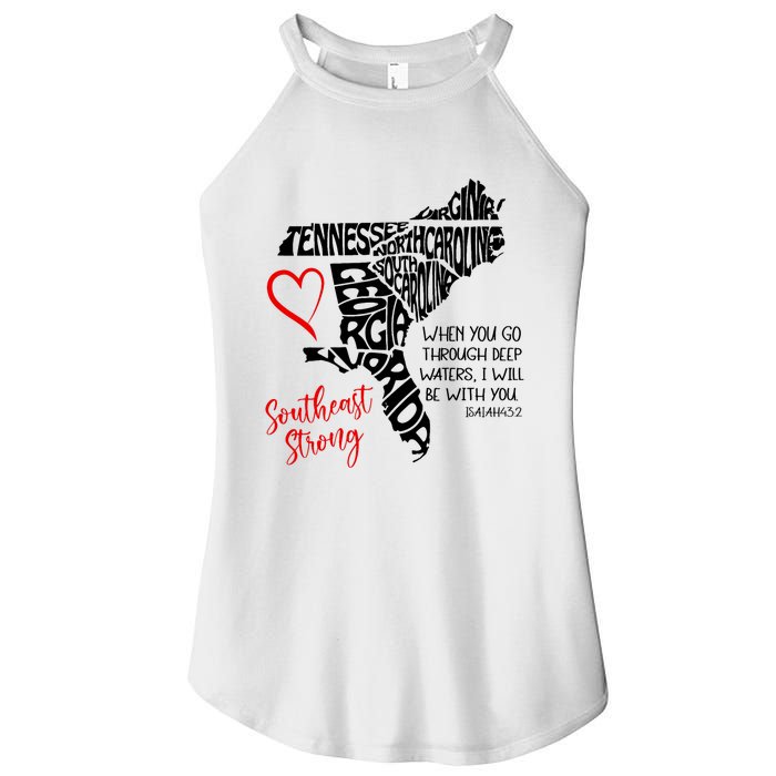 Southeast When You Go Through Deep Waters ILl Be With You Women's Perfect Tri Rocker Tank