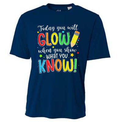 Show What You Know Test Testing Day For Teacher Cooling Performance Crew T-Shirt