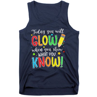 Show What You Know Test Testing Day For Teacher Tank Top