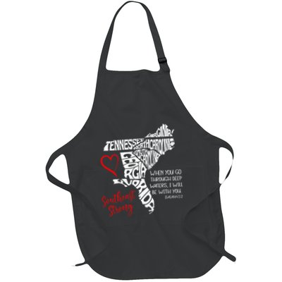 Southeast When You Go Through Deep Waters ILl Be With You Full-Length Apron With Pockets