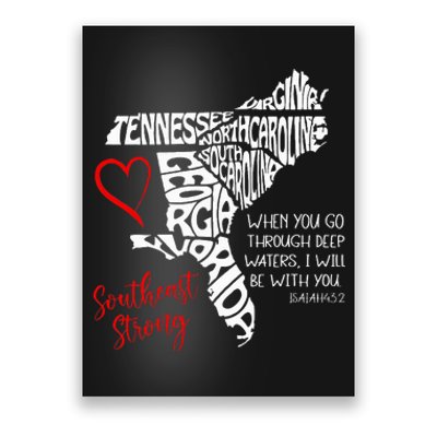 Southeast When You Go Through Deep Waters ILl Be With You Poster