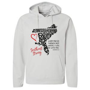 Southeast When You Go Through Deep Waters ILl Be With You Performance Fleece Hoodie