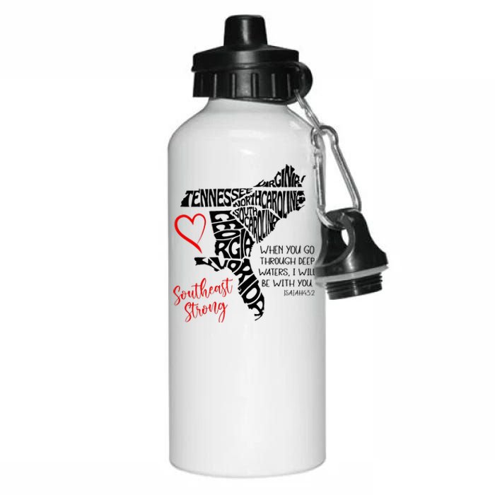 Southeast When You Go Through Deep Waters ILl Be With You Aluminum Water Bottle