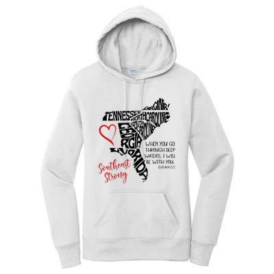 Southeast When You Go Through Deep Waters ILl Be With You Women's Pullover Hoodie