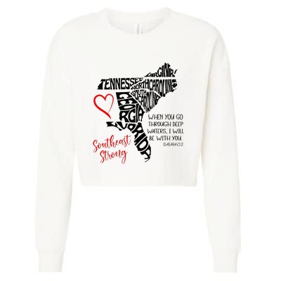 Southeast When You Go Through Deep Waters ILl Be With You Cropped Pullover Crew