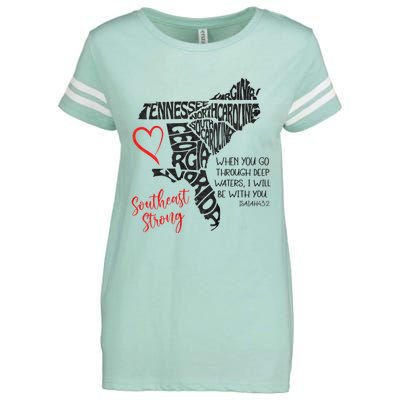 Southeast When You Go Through Deep Waters ILl Be With You Enza Ladies Jersey Football T-Shirt