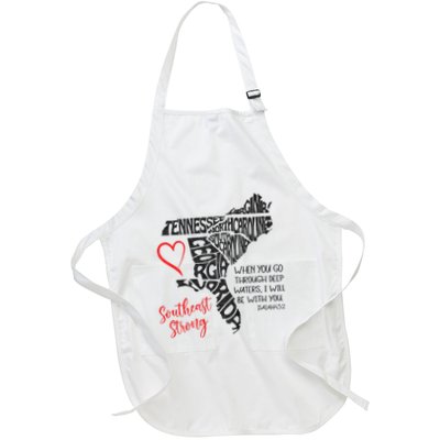 Southeast When You Go Through Deep Waters ILl Be With You Full-Length Apron With Pockets