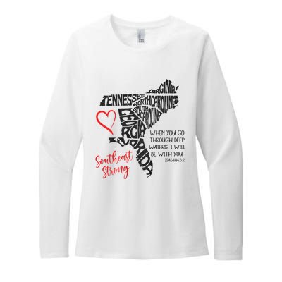 Southeast When You Go Through Deep Waters ILl Be With You Womens CVC Long Sleeve Shirt