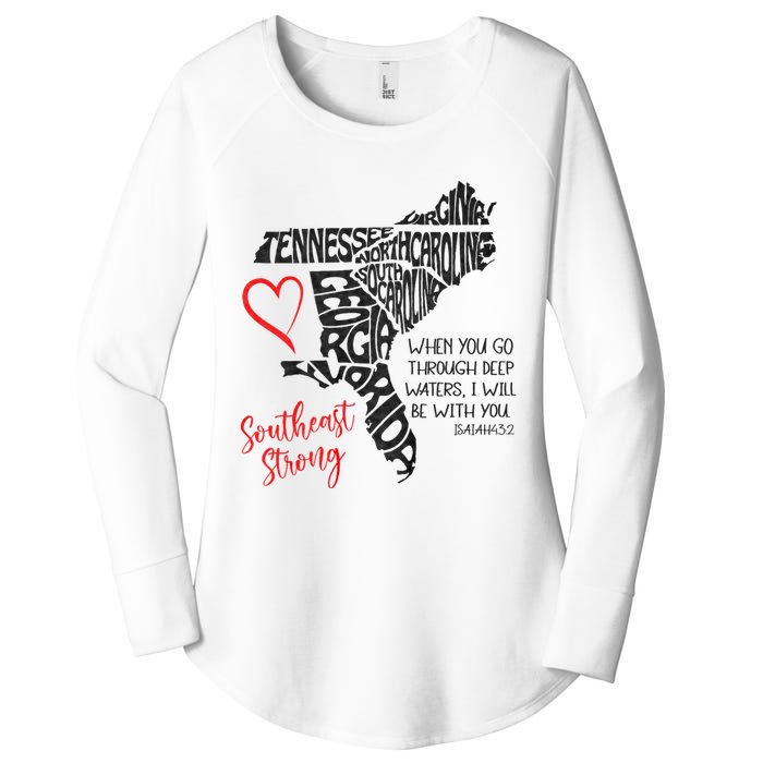 Southeast When You Go Through Deep Waters ILl Be With You Women's Perfect Tri Tunic Long Sleeve Shirt