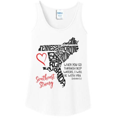 Southeast When You Go Through Deep Waters ILl Be With You Ladies Essential Tank