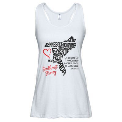 Southeast When You Go Through Deep Waters ILl Be With You Ladies Essential Flowy Tank