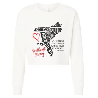 Southeast When You Go Through Deep Waters ILl Be With You Cropped Pullover Crew