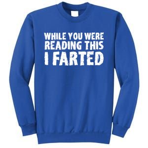 S While You Were Reading This I Farted Funny Dad Joke Gift Sweatshirt