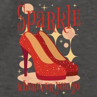 Sparkle Wherever You Go Red Heels Gift For Her Vector Backpack