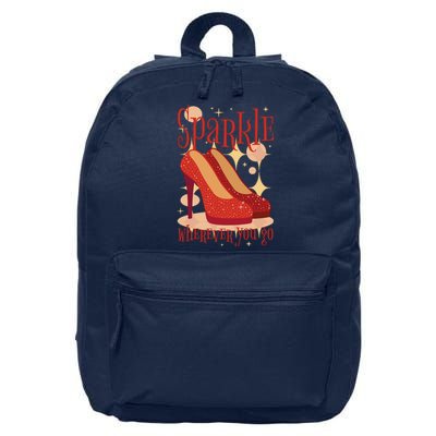 Sparkle Wherever You Go Red Heels Gift For Her 16 in Basic Backpack