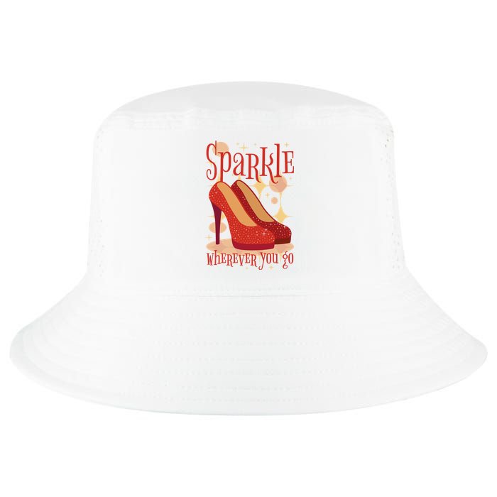 Sparkle Wherever You Go Red Heels Gift For Her Cool Comfort Performance Bucket Hat