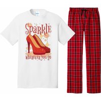 Sparkle Wherever You Go Red Heels Gift For Her Pajama Set