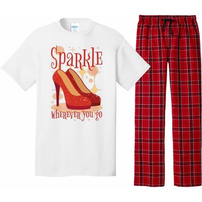 Sparkle Wherever You Go Red Heels Gift For Her Pajama Set