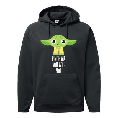 Sta.r War.s Yod.a Pinch Me You Will Not St. Patrick's Day Performance Fleece Hoodie