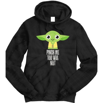 Sta.r War.s Yod.a Pinch Me You Will Not St. Patrick's Day Tie Dye Hoodie