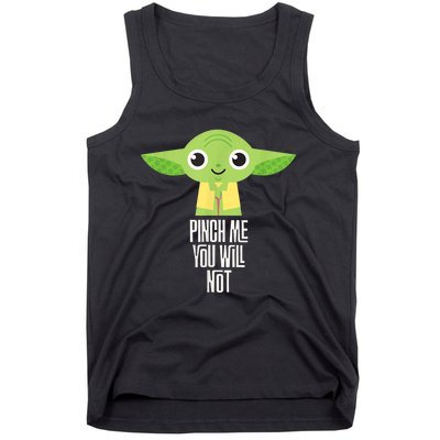 Sta.r War.s Yod.a Pinch Me You Will Not St. Patrick's Day Tank Top