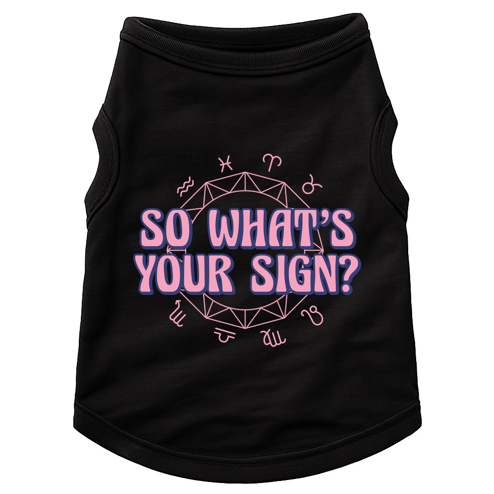 So What's Your Sign Zodiac Doggie Tank