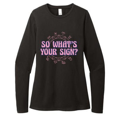 So What's Your Sign Zodiac Womens CVC Long Sleeve Shirt