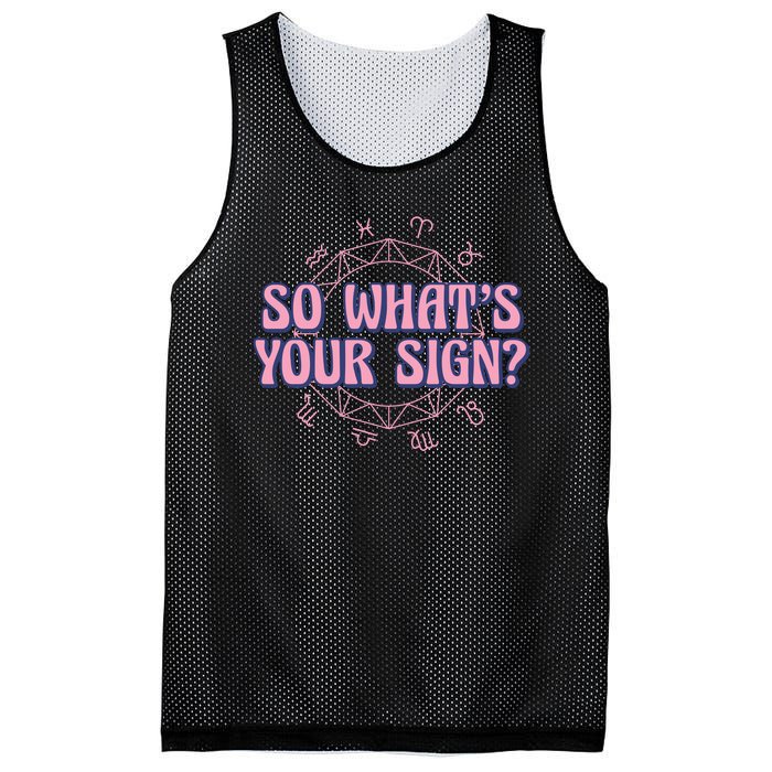 So What's Your Sign Zodiac Mesh Reversible Basketball Jersey Tank