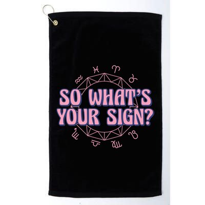 So What's Your Sign Zodiac Golf Towel