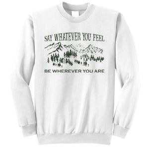 Say Whatever You Feel for Country Music Lover  Sweatshirt