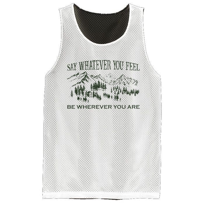 Say Whatever You Feel for Country Music Lover  Mesh Reversible Basketball Jersey Tank