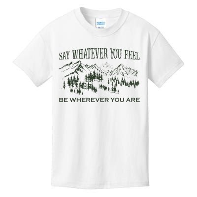 Say Whatever You Feel for Country Music Lover  Kids T-Shirt