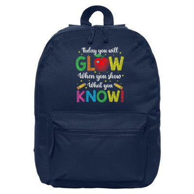 Show What You Know Exam Test Testing Day Students Teachers 16 in Basic Backpack