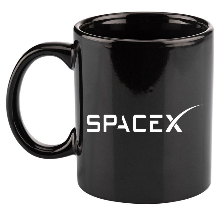Space X Classic Logo 11oz C Handle Ceramic Mug