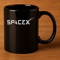 Space X Classic Logo 11oz C Handle Ceramic Mug