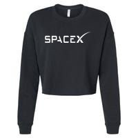 Space X Classic Logo Cropped Pullover Crew