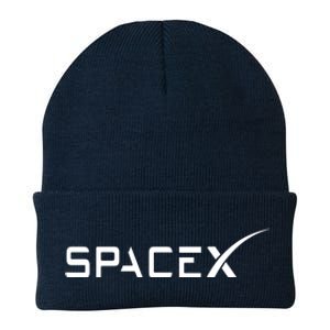 Space X Classic Logo Knit Cap Winter Beanie