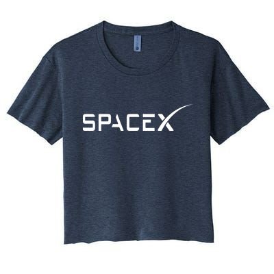 Space X Classic Logo Crop Top